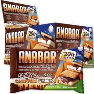 Anabar Protein-Packed Candy Bar Milk Chocolate S'mores 2.39oz 12ct